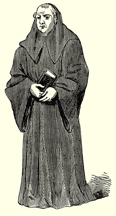 Benedictine Monk by English School